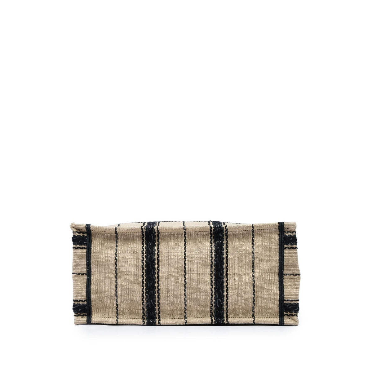 Dior Medium Embroidered Canvas Bayadere Book Tote Bag - Beige