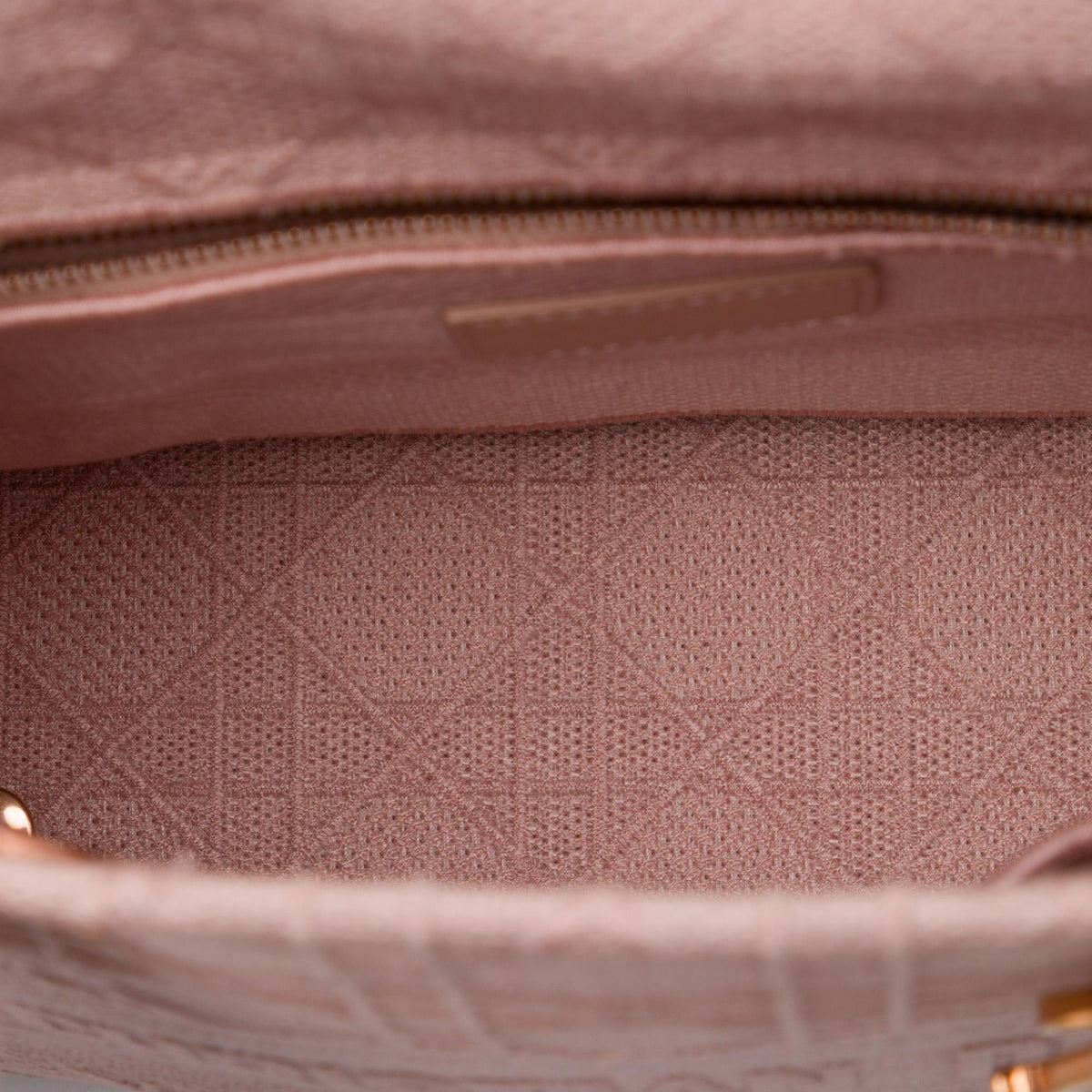 Dior Medium Embroidered Canvas Cannage Lady D Lite Satchel - Pink