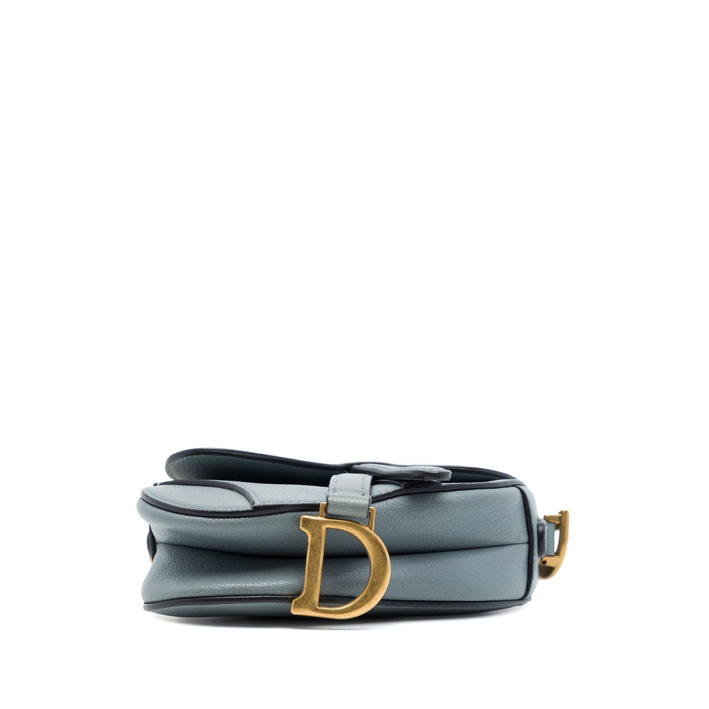 Dior Micro Goatskin Saddle Bag - Blue