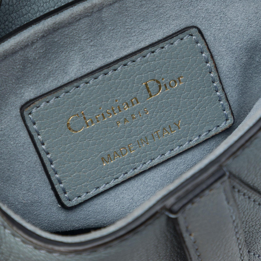 Dior Micro Goatskin Saddle Bag - Blue