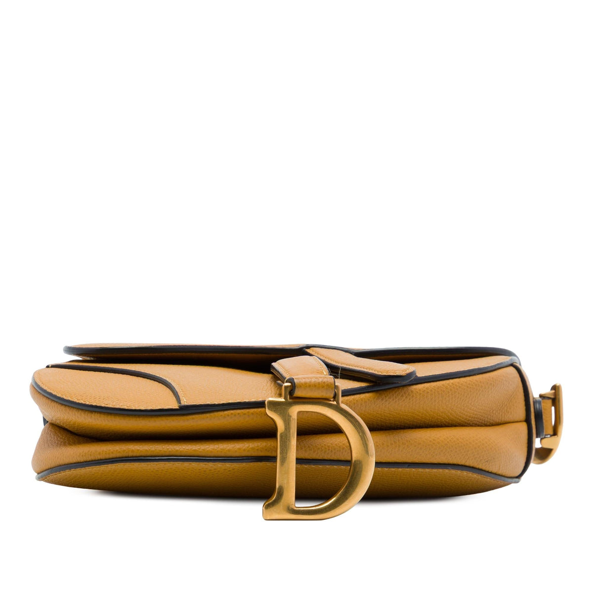 Dior Mini Grained Calfskin Saddle Bag - Brown