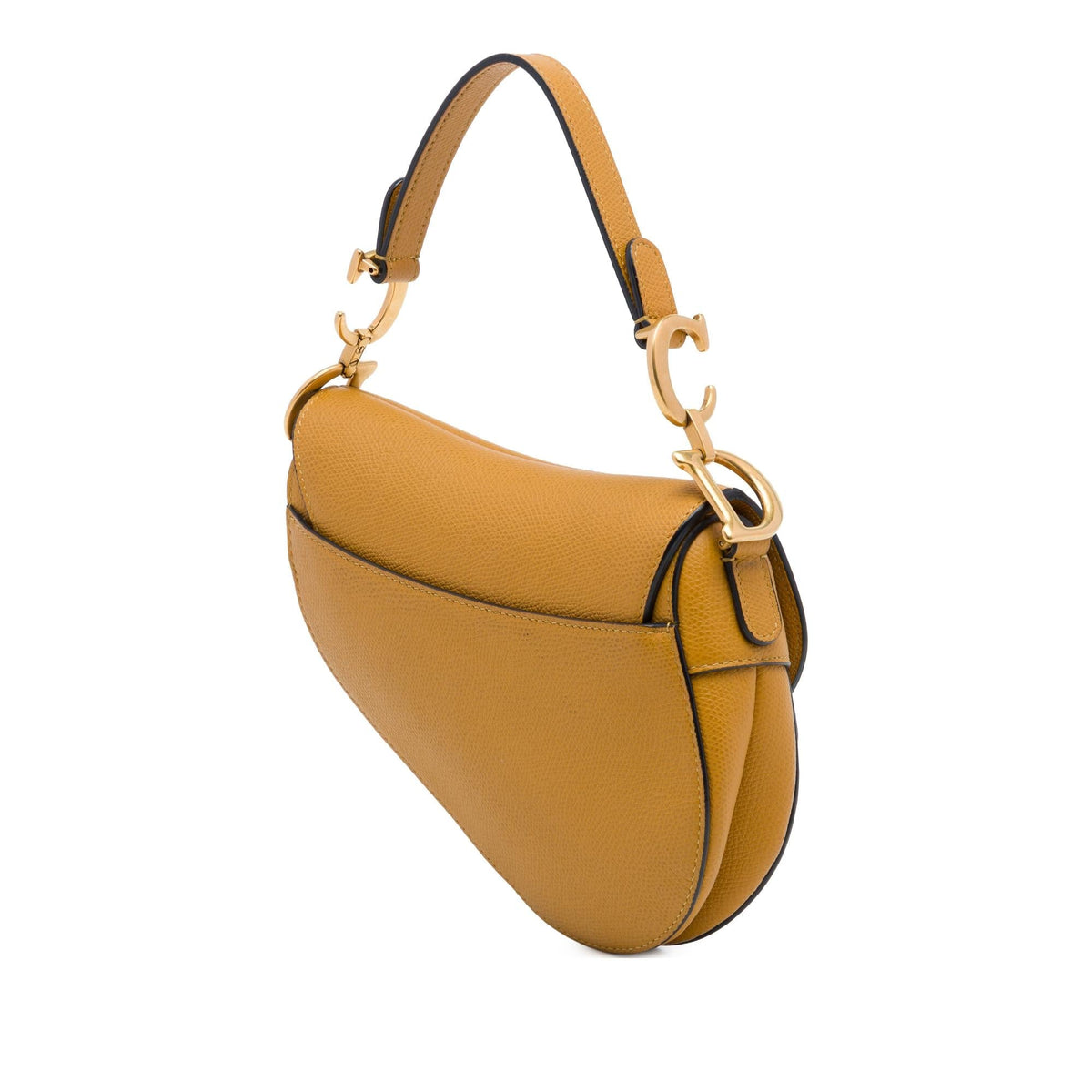 Dior Mini Grained Calfskin Saddle Bag - Brown
