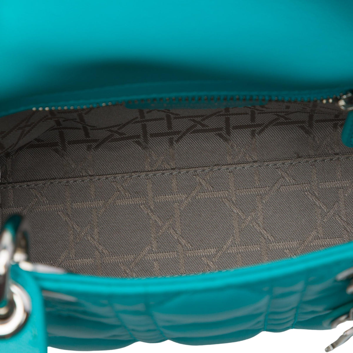 Dior Mini Lambskin Cannage Lady Dior Satchel - Blue