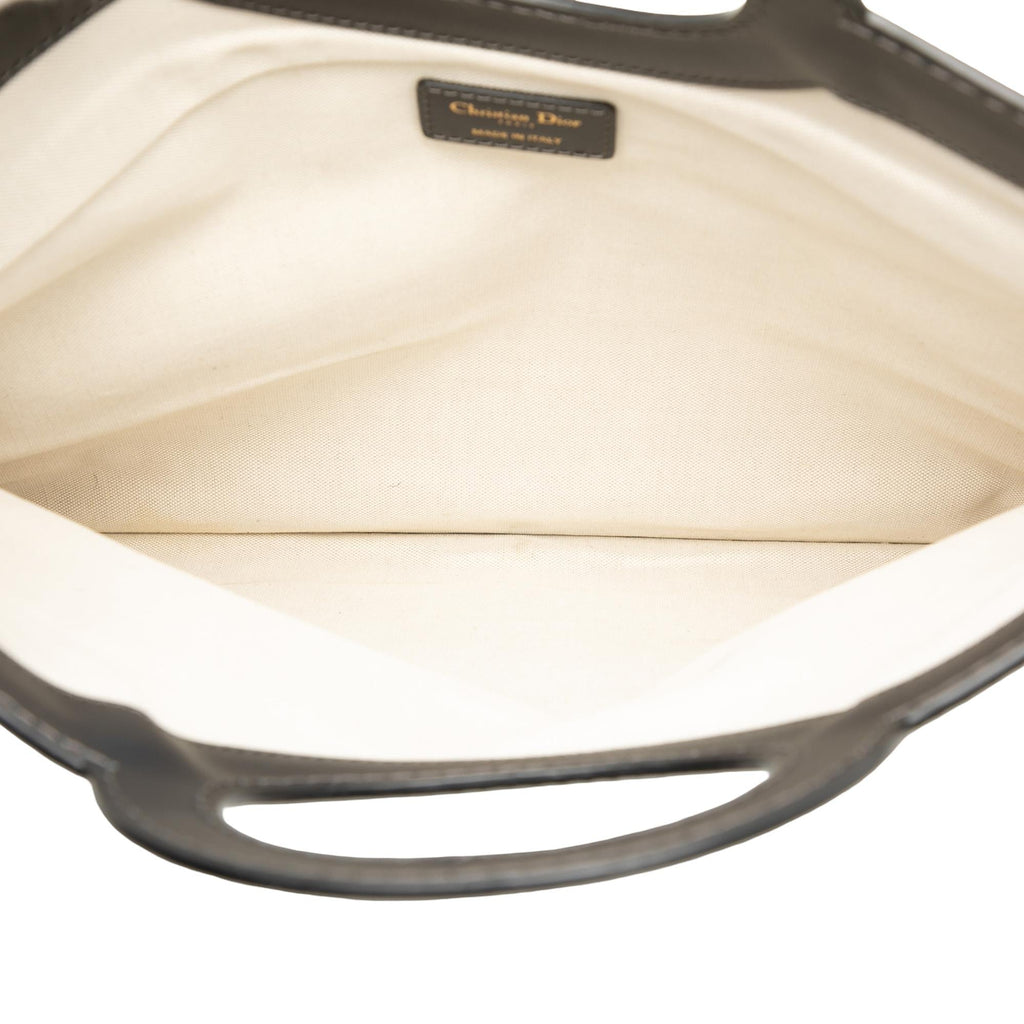 Dior Oblique Canvas Fold Over Clutch - Blue