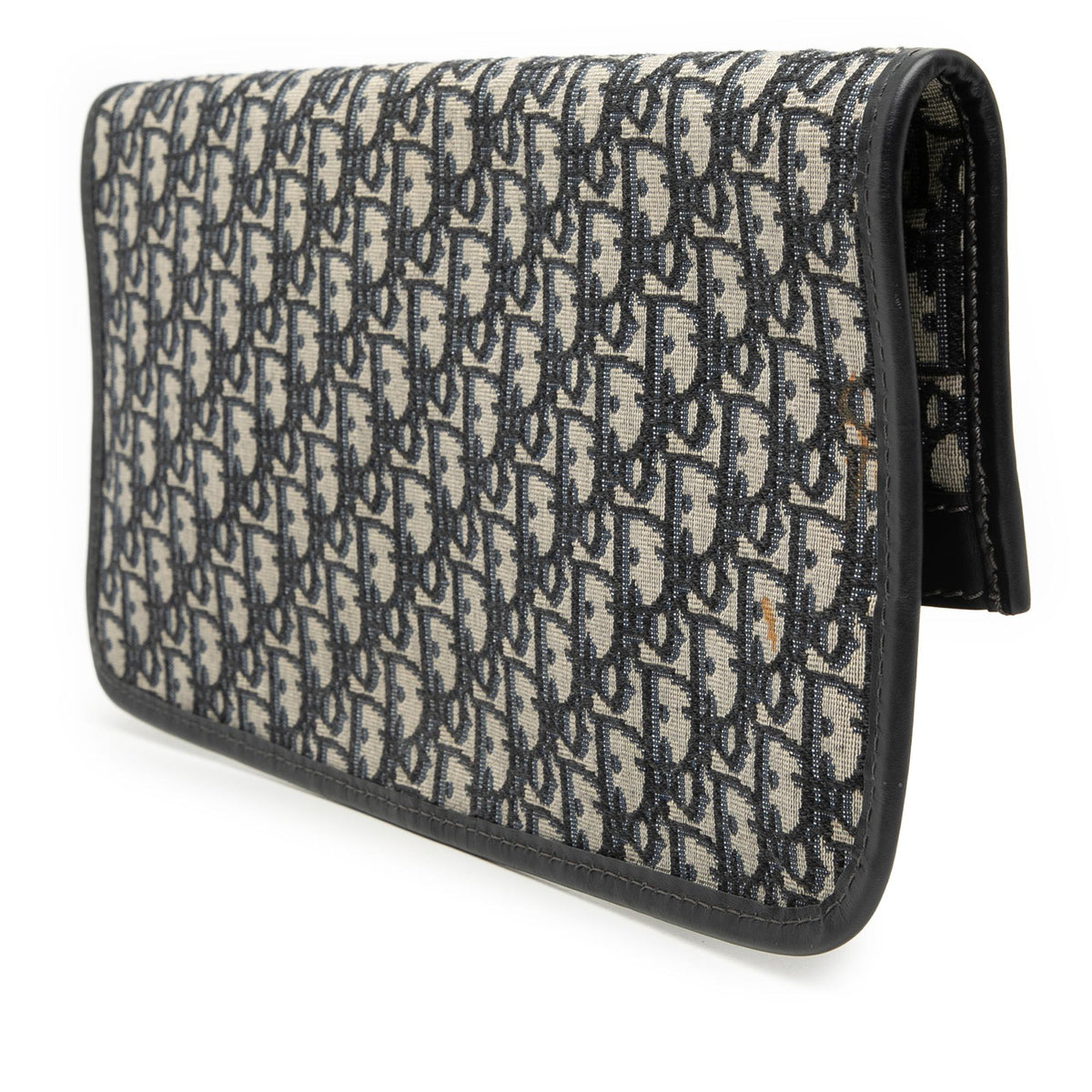 Dior Oblique Canvas Fold Over Clutch - Blue