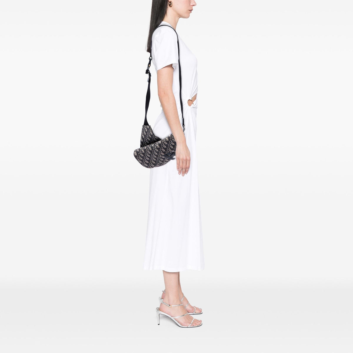Dior Oblique Canvas Saddle Crossbody Bag - Blue