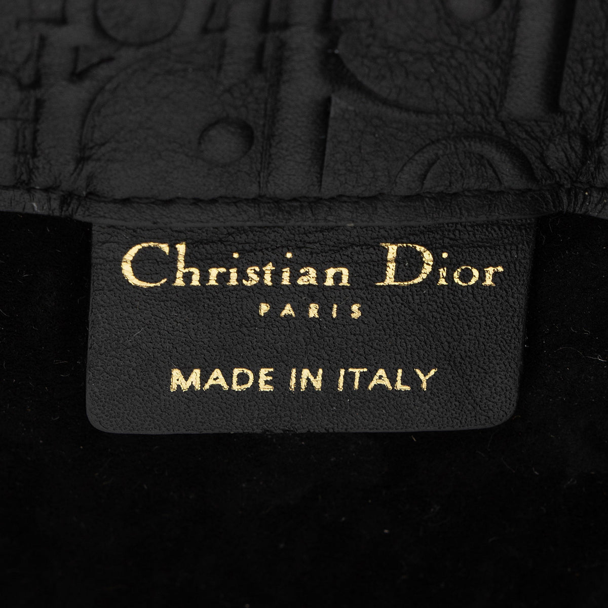 Dior Oblique Embossed Calfskin Large Book Tote Bag - Black