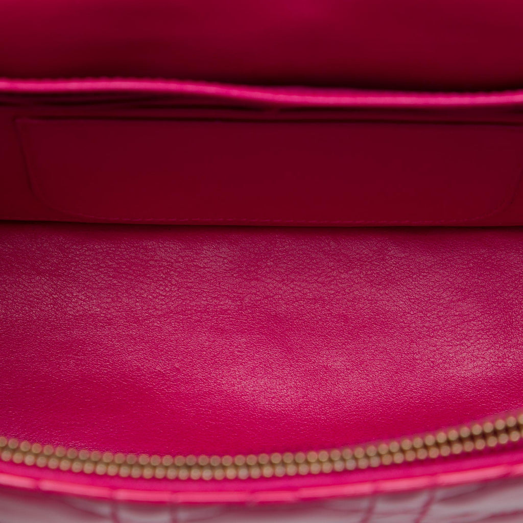 Dior Patent Cannage Miss Dior Promenade Crossbody Bag - Pink