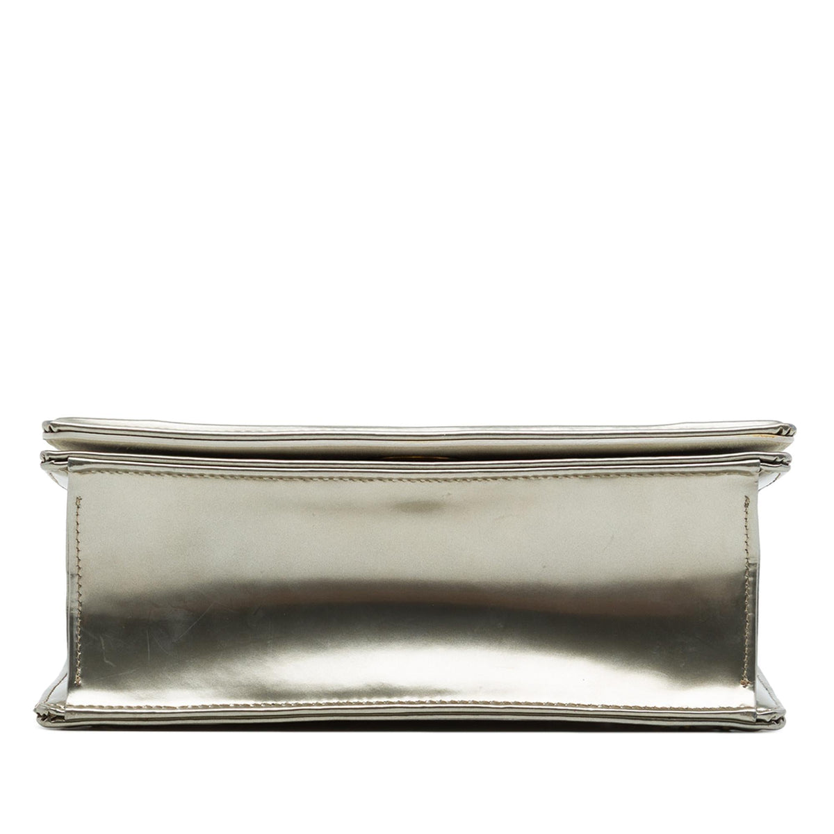 Dior Small Studded Patent Diorama Flap Crossbody Bag - Silver