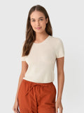 Eterne Women's Rib Stitch Baby Tee
