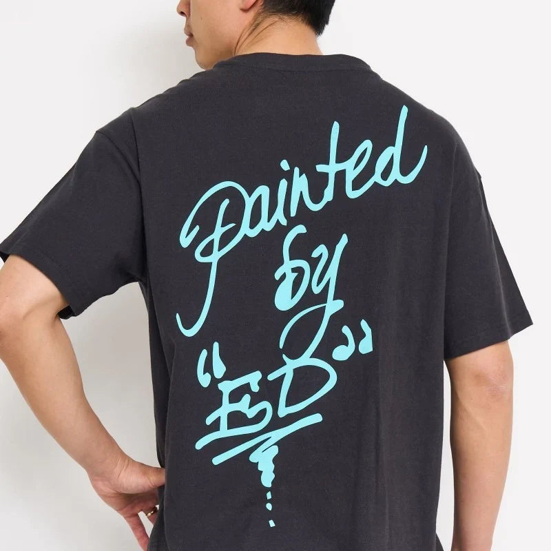 ED HARDY PANTERAS BOXY TEE DARK GREY
