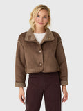 Velvet Women's Esme Sherpa Reversible Cropped Jacket