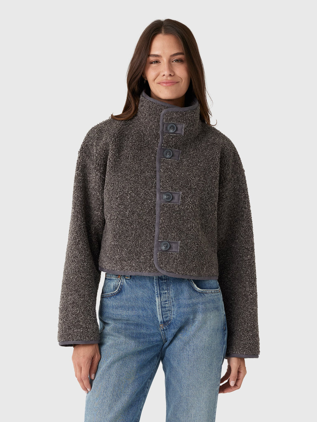 Velvet Women's Esme Sherpa Reversible Cropped Jacket