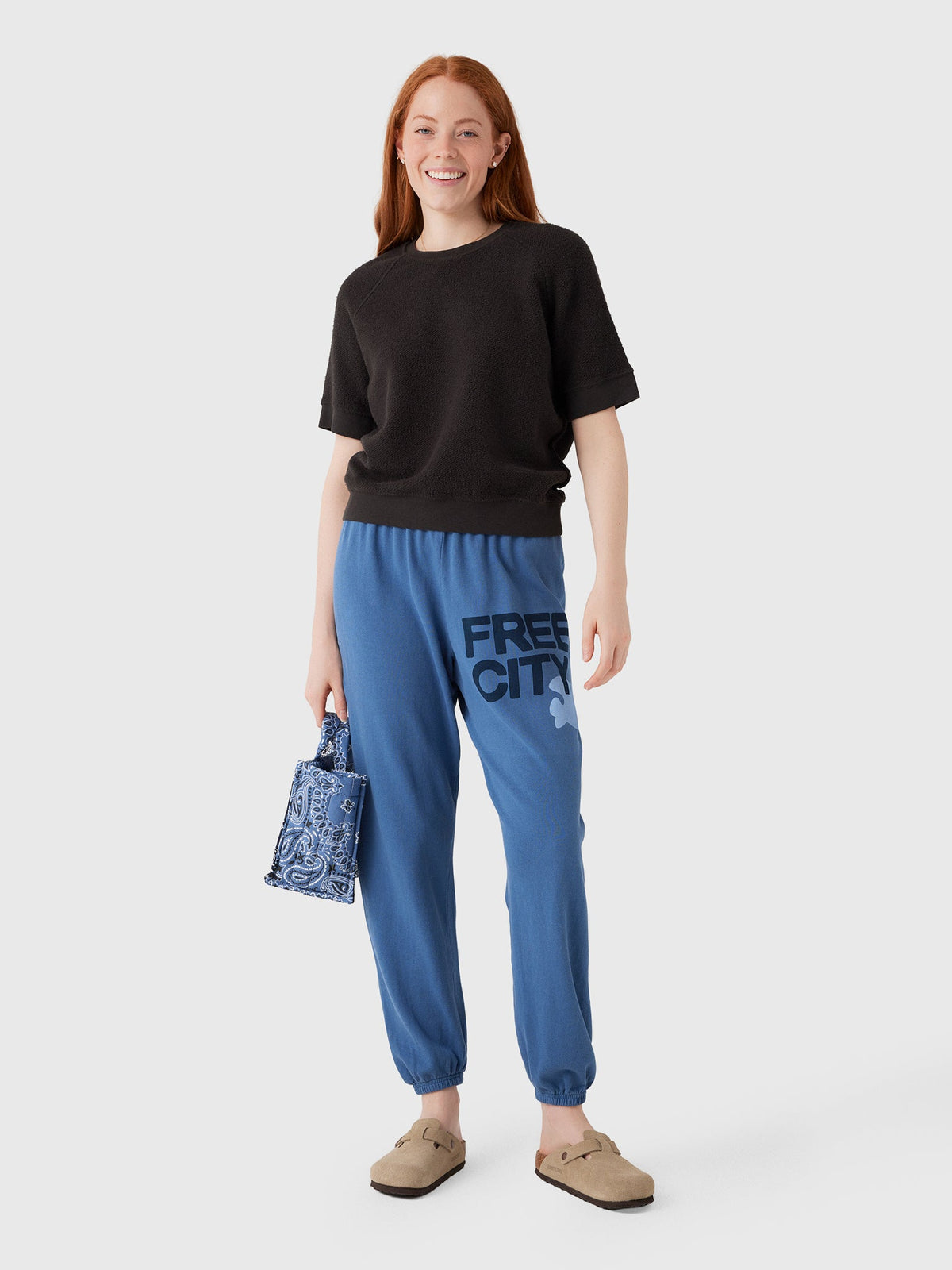 FREE CITY Women's Large Logo Sweatpant