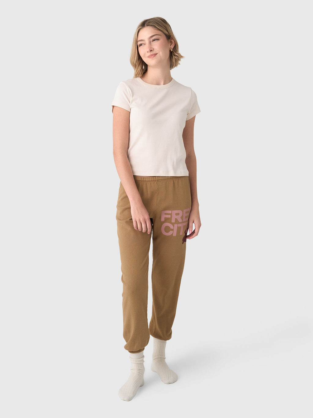 FREE CITY Women's Large Logo Sweatpant