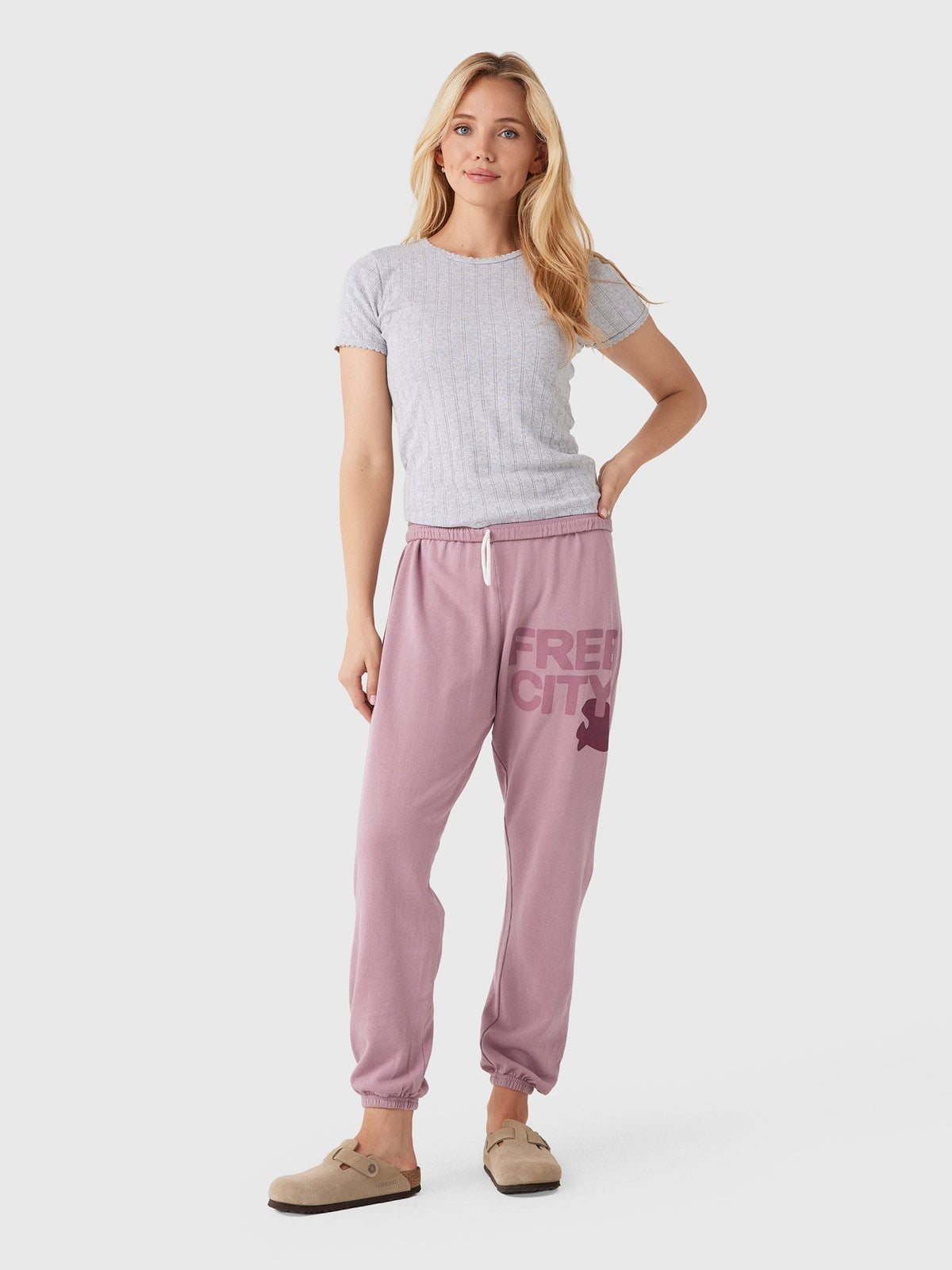 FREE CITY Women's Large Logo Sweatpant