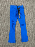 STYLO DENIM ROYAL BLUE STACKED FLARE