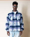 EPTM SIDE SLIT FLANNEL PURPLE