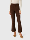 SPRWMN Women's Suede Ankle Flare Legging