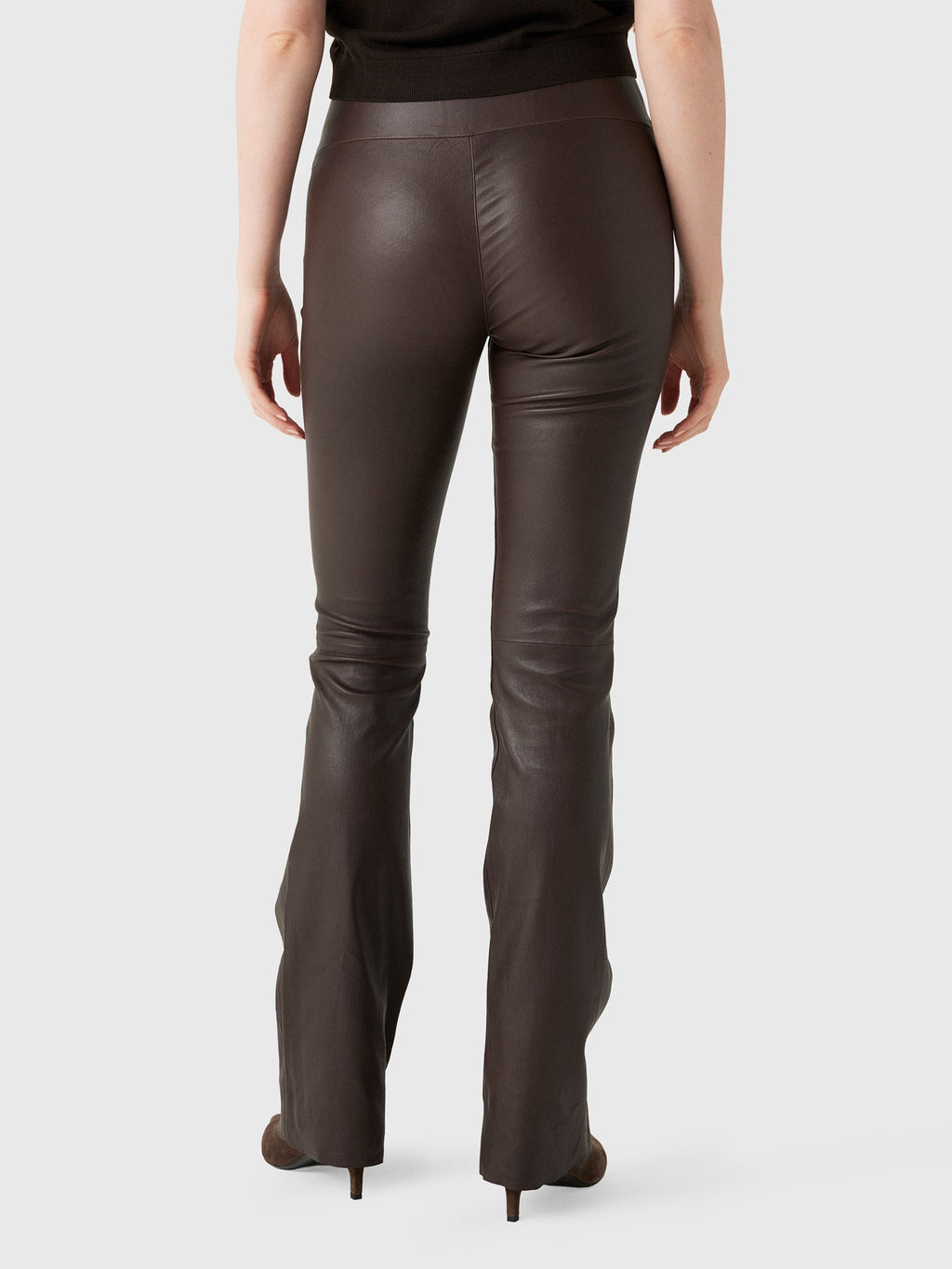 SPRWMN Women's Jane Leather Micro Flare Pant