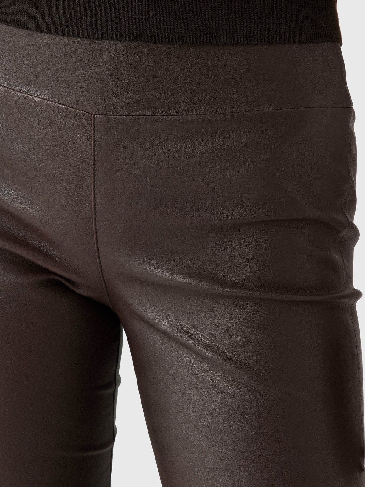 SPRWMN Women's Jane Leather Micro Flare Pant