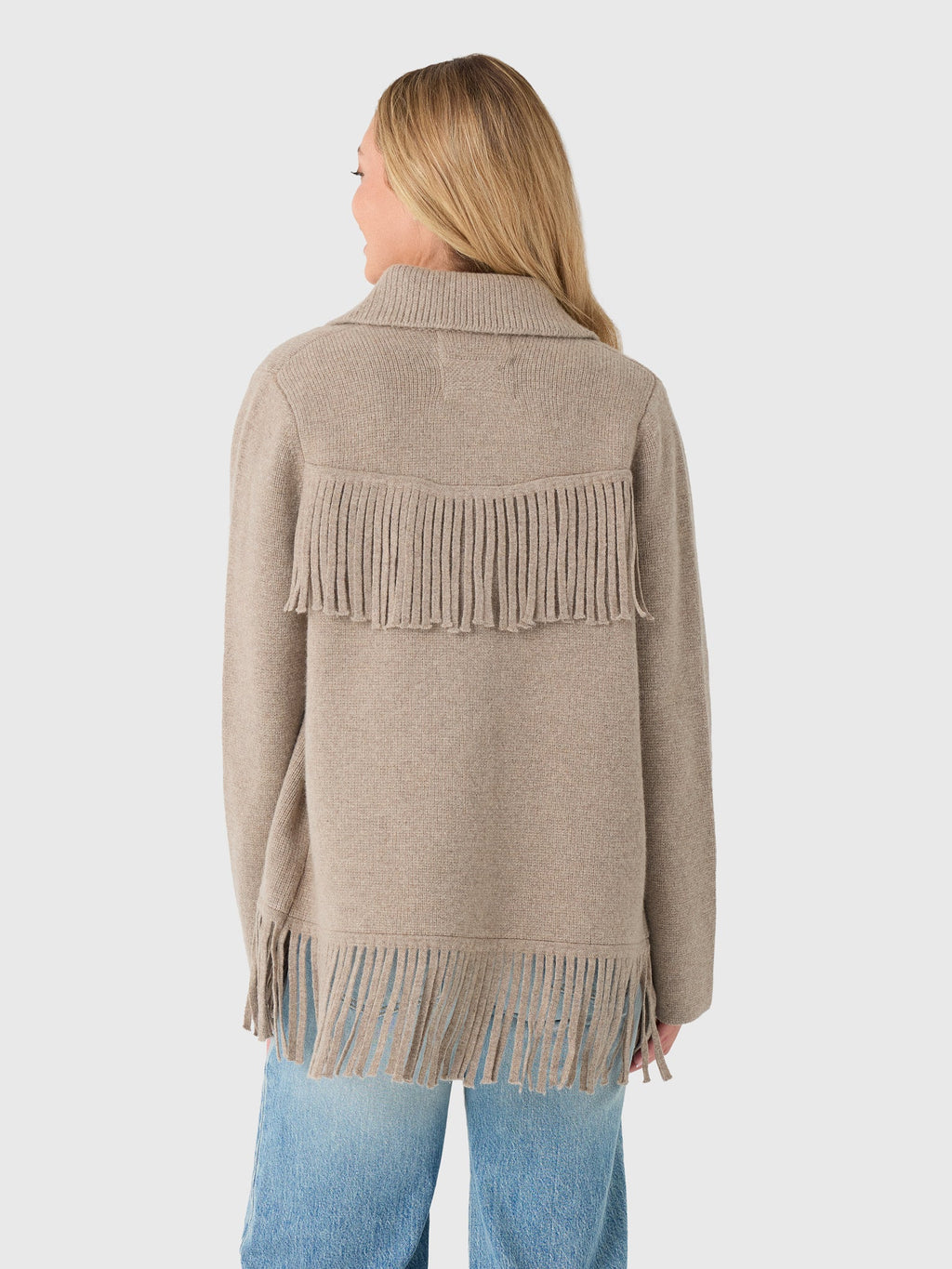 Love Note Women's Fringe Sweater Jacket