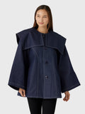 Les Vacances d'Irina Women's Denim Sailor Blouse