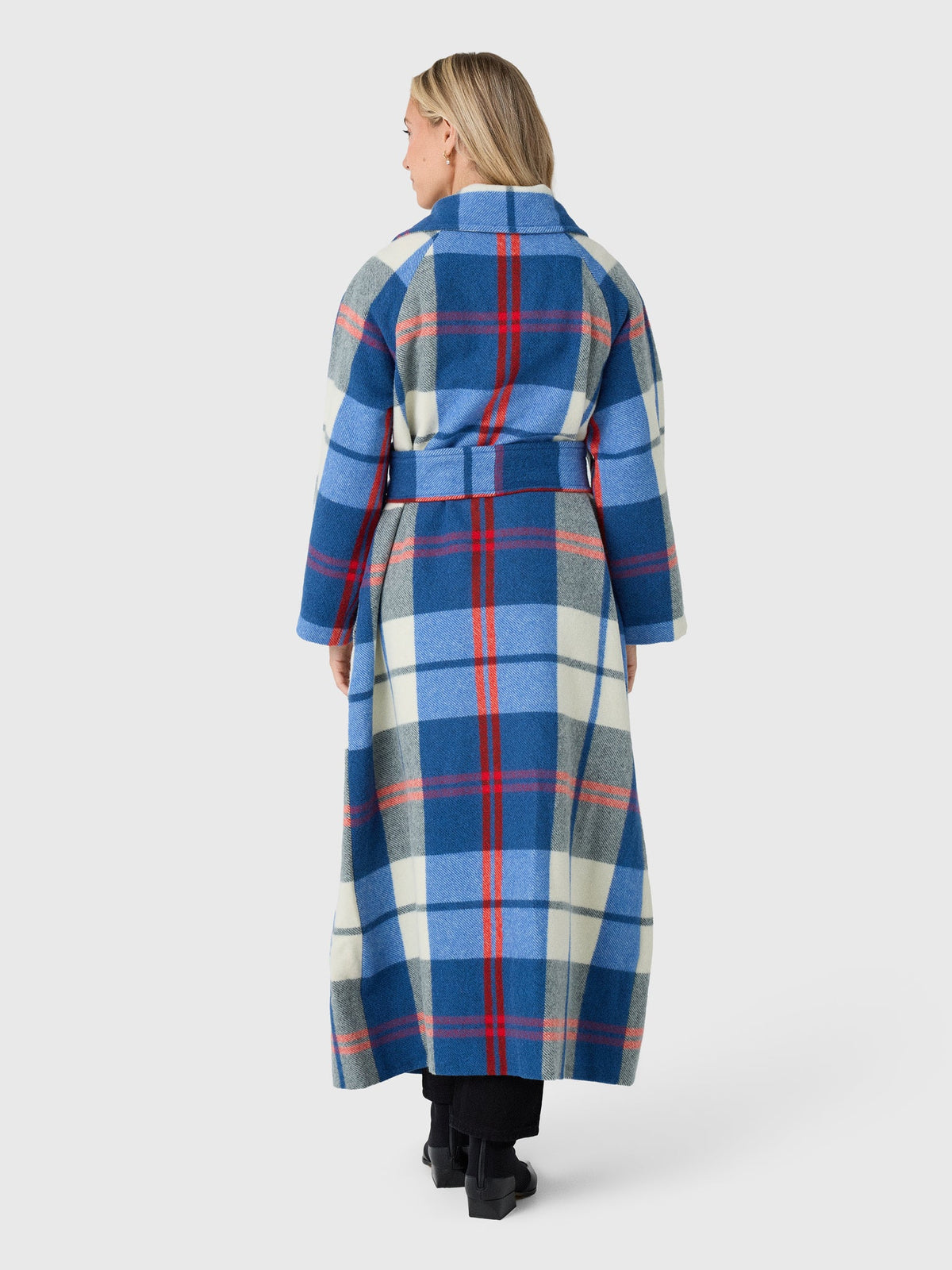 Les Vacances d'Irina Women's Long Check Coat