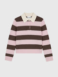 Kujten Women's Royce Stripe Polo Sweater