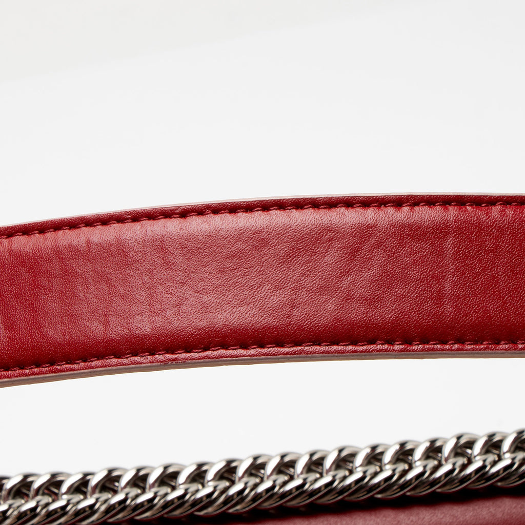 Fendi Calfskin Studded Kan I Medium Shoulder Bag - Pink/Red