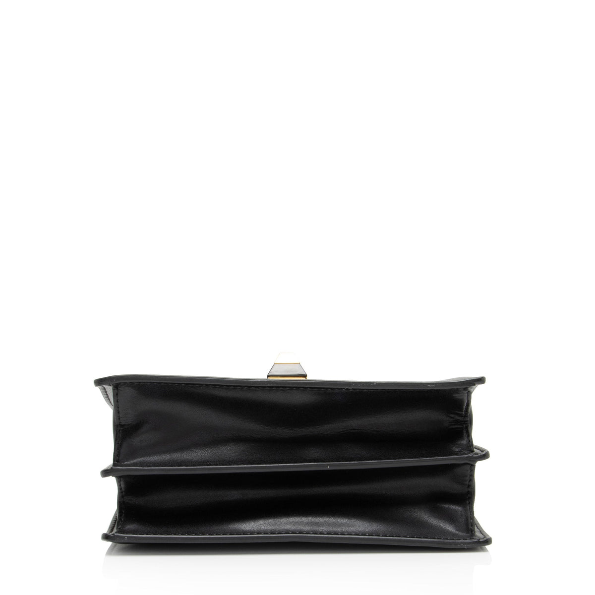 Fendi FF Embossed Calfskin Kan I Small Shoulder Bag - FINAL SALE - Black/Brown