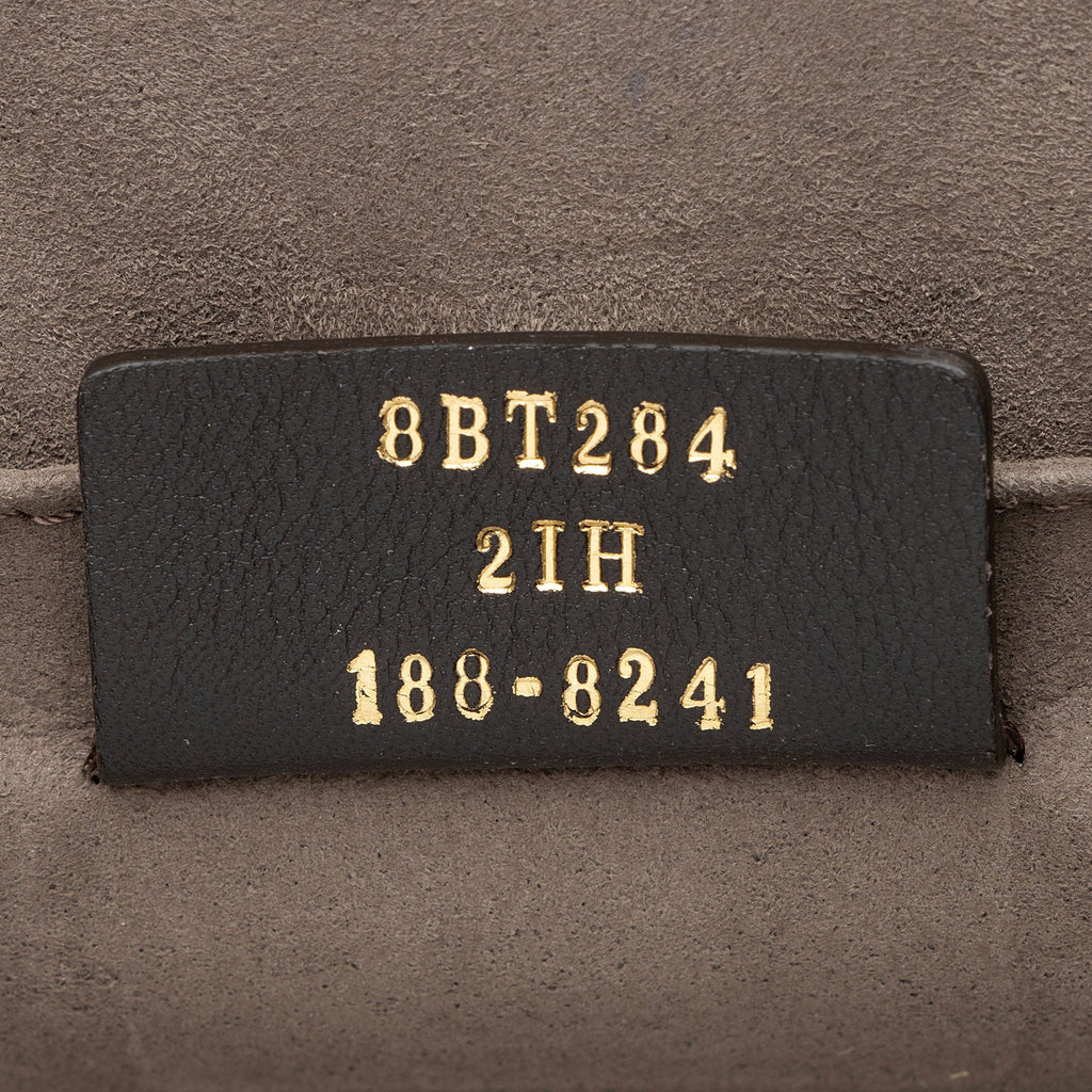 Fendi Leather Kan I F Medium Shoulder Bag - Beige