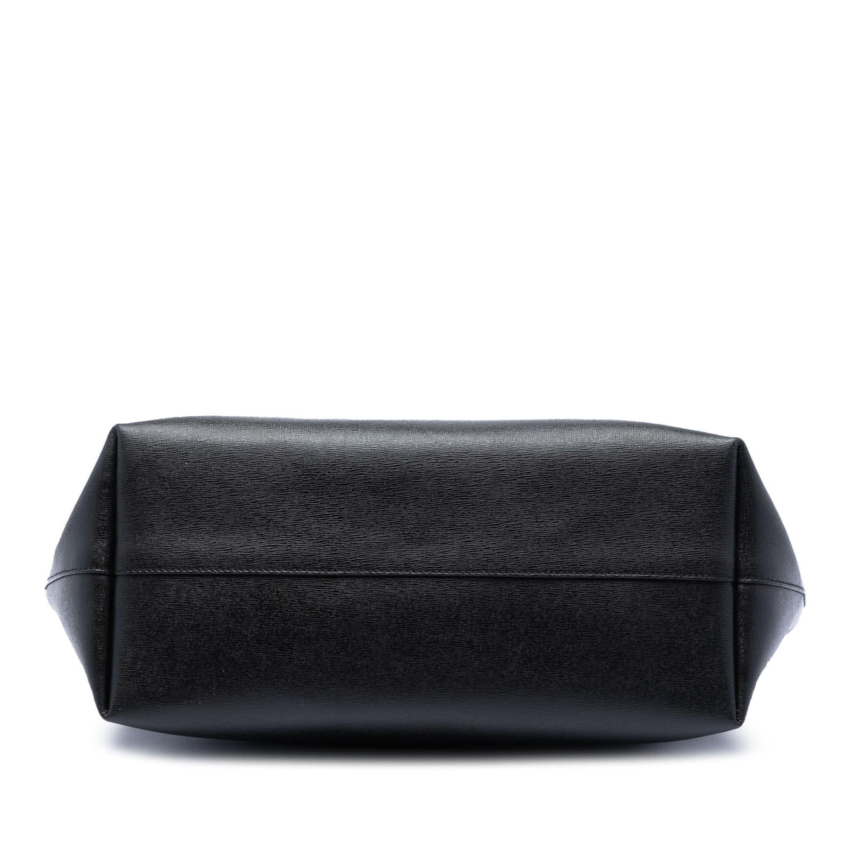 Fendi Leather Monster Roll Tote Bag - Black