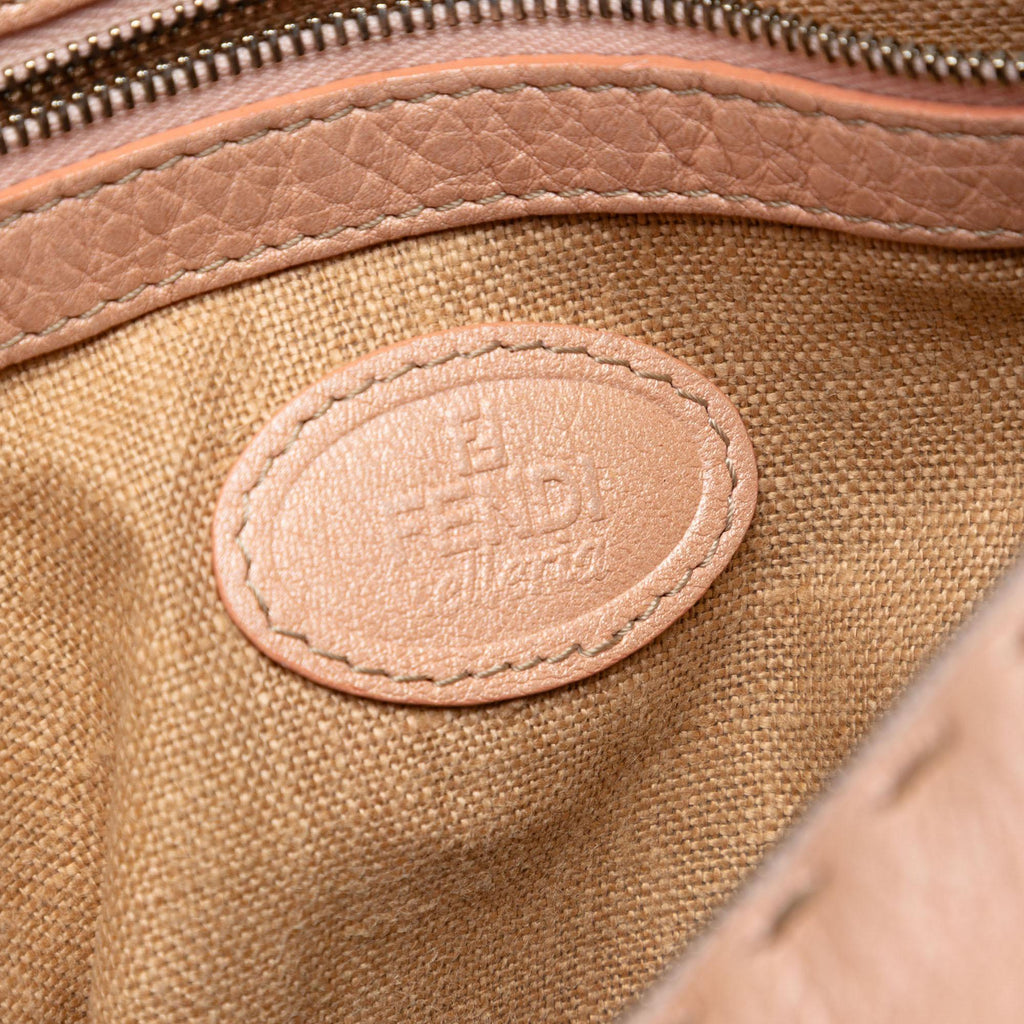 Fendi Leather Selleria Crossbody Bag - Pink