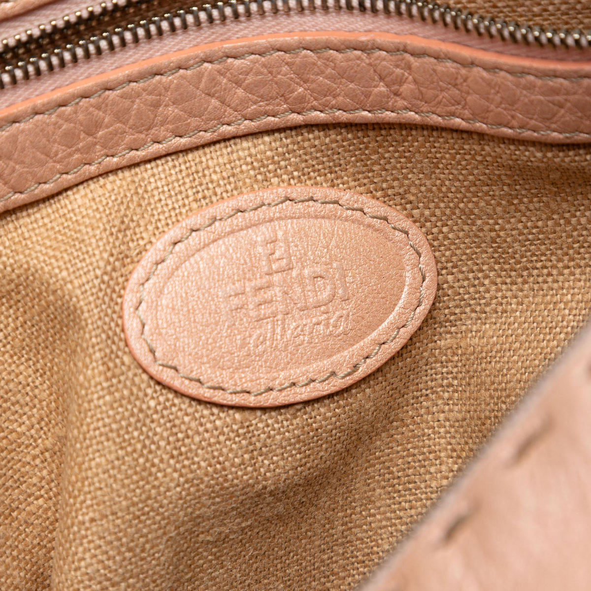 Fendi Leather Selleria Crossbody Bag - Pink