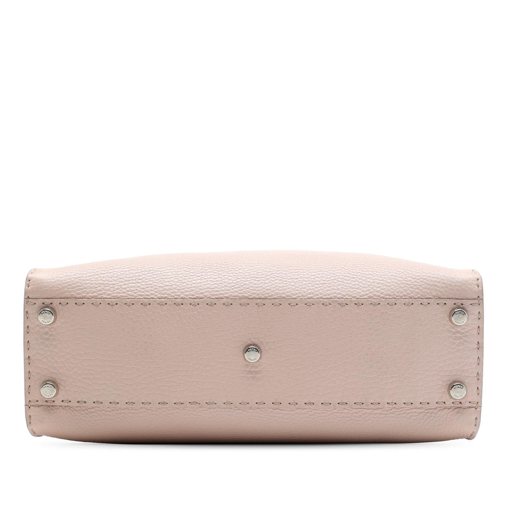 Fendi Medium Leather Selleria Peekaboo Iconic Satchel - Pink