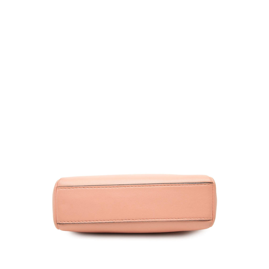 Fendi Micro Leather Peekaboo Satchel - Pink