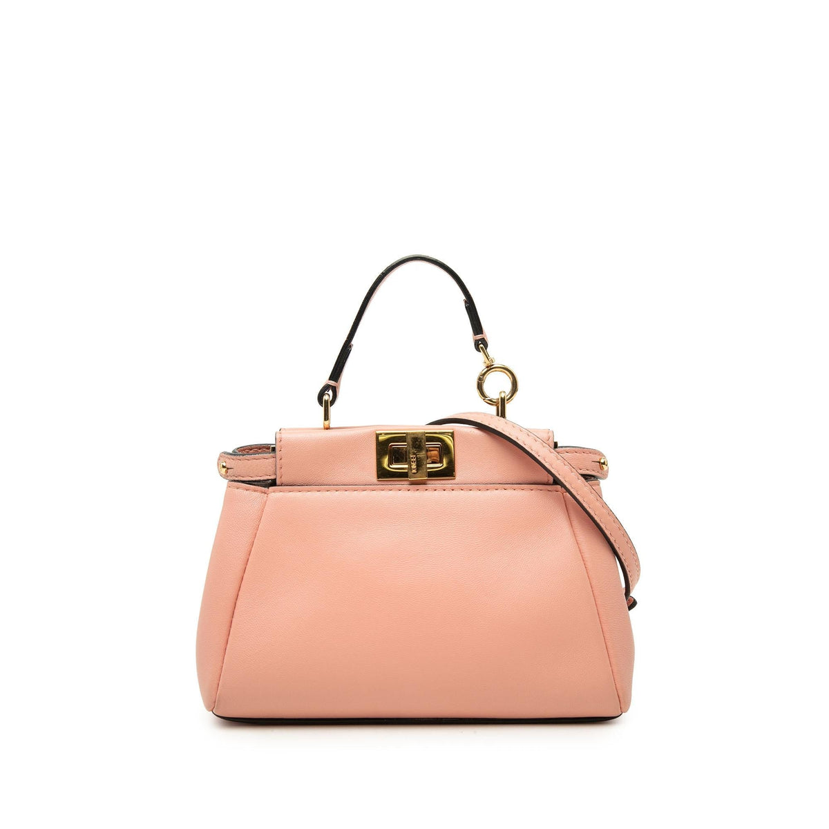 Fendi Micro Leather Peekaboo Satchel - Pink