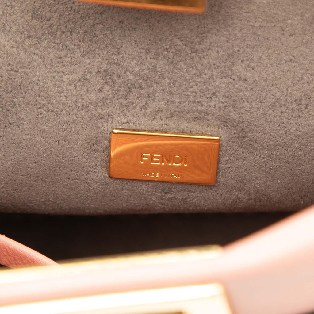 Fendi Micro Leather Peekaboo Satchel - Pink