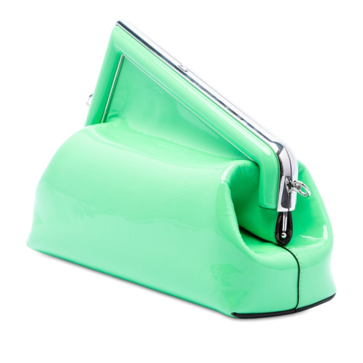 Fendi Midi Patent Fendi First Crossbody Bag - Green