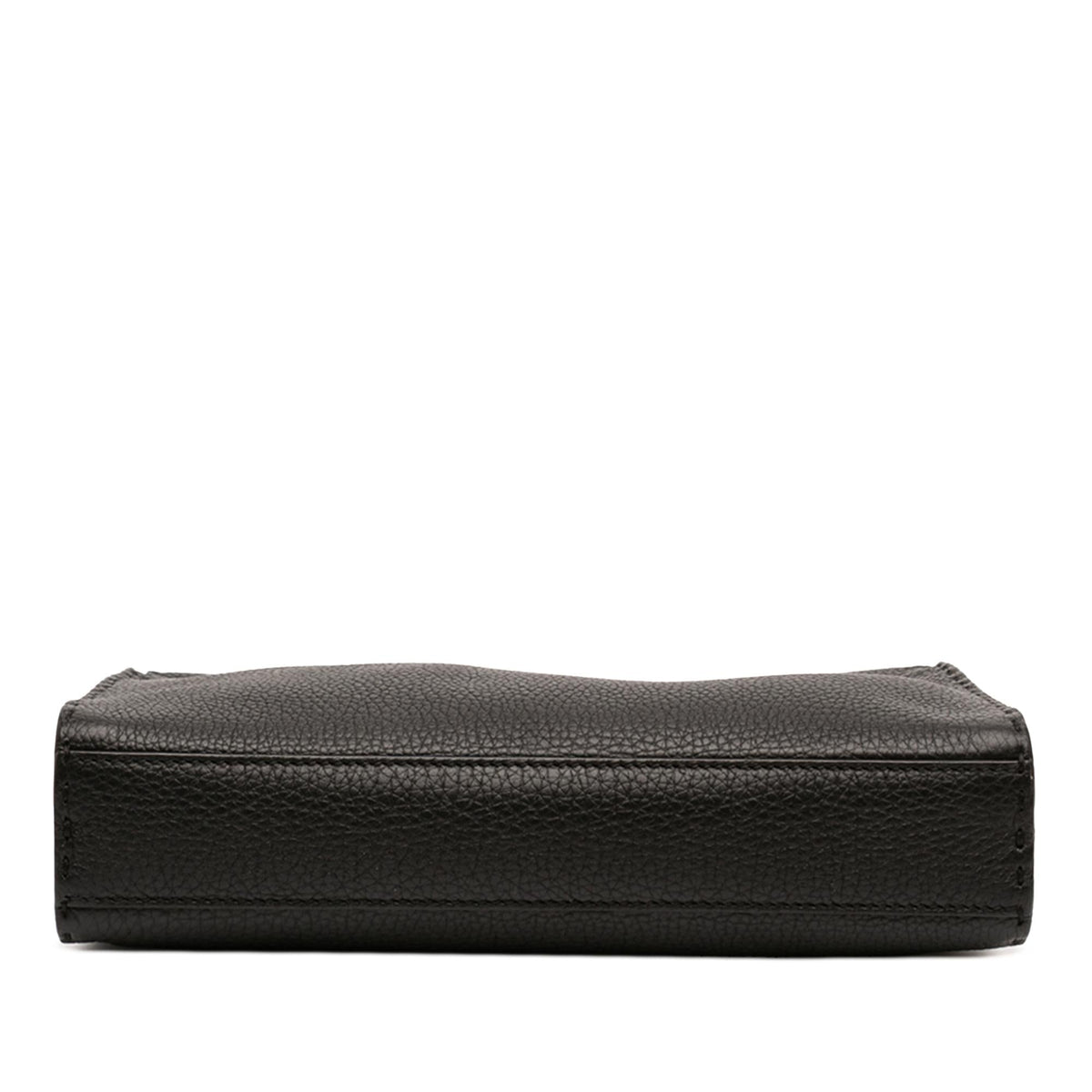 Fendi Mini Calfskin Romano Selleria Peekaboo Iconic Fit Satchel - Black