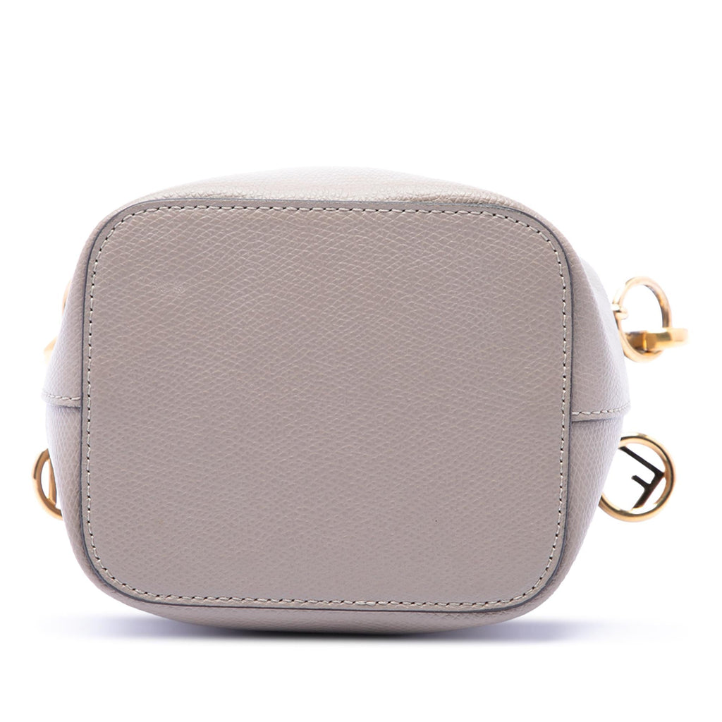Fendi Mini Leather Mon Tresor Bucket Bag - Brown