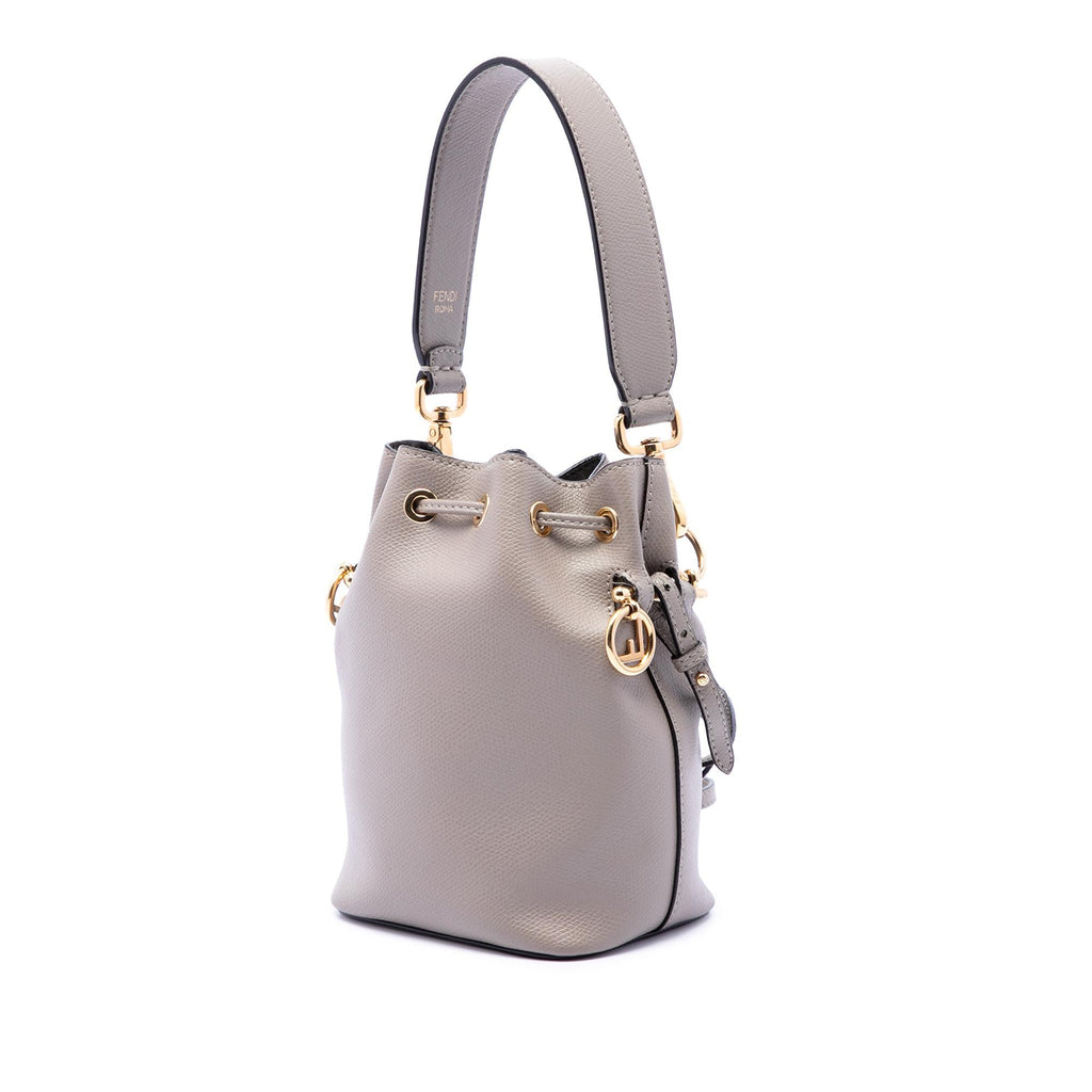 Fendi Mini Leather Mon Tresor Bucket Bag - Brown