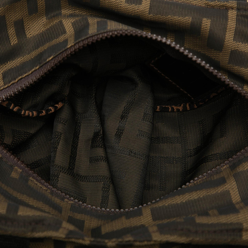 Fendi Mini Zucca Canvas Handbag Satchel - Brown