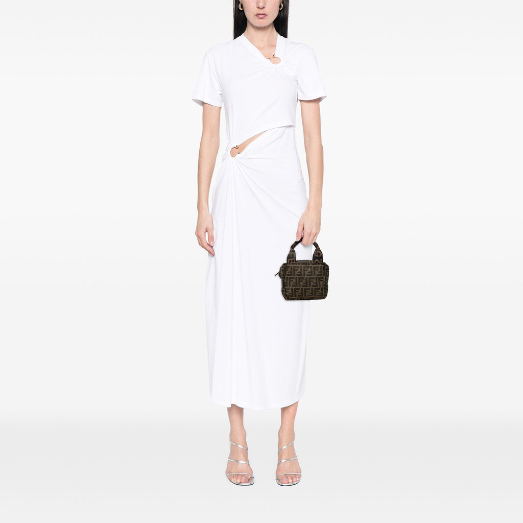 Fendi Mini Zucca Canvas Handbag Satchel - Brown