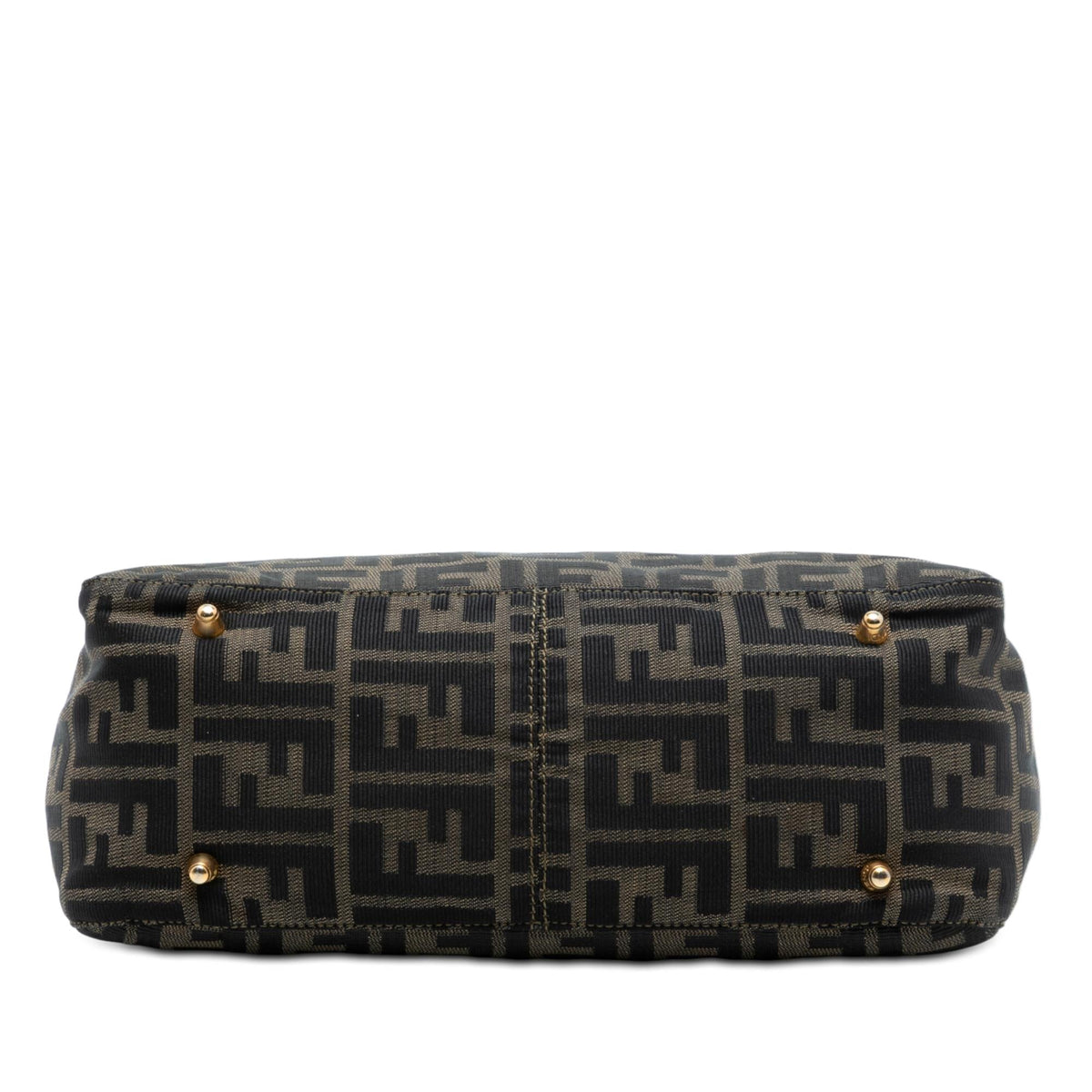 Fendi Small Zucca Canvas Twins Tote Bag - Brown