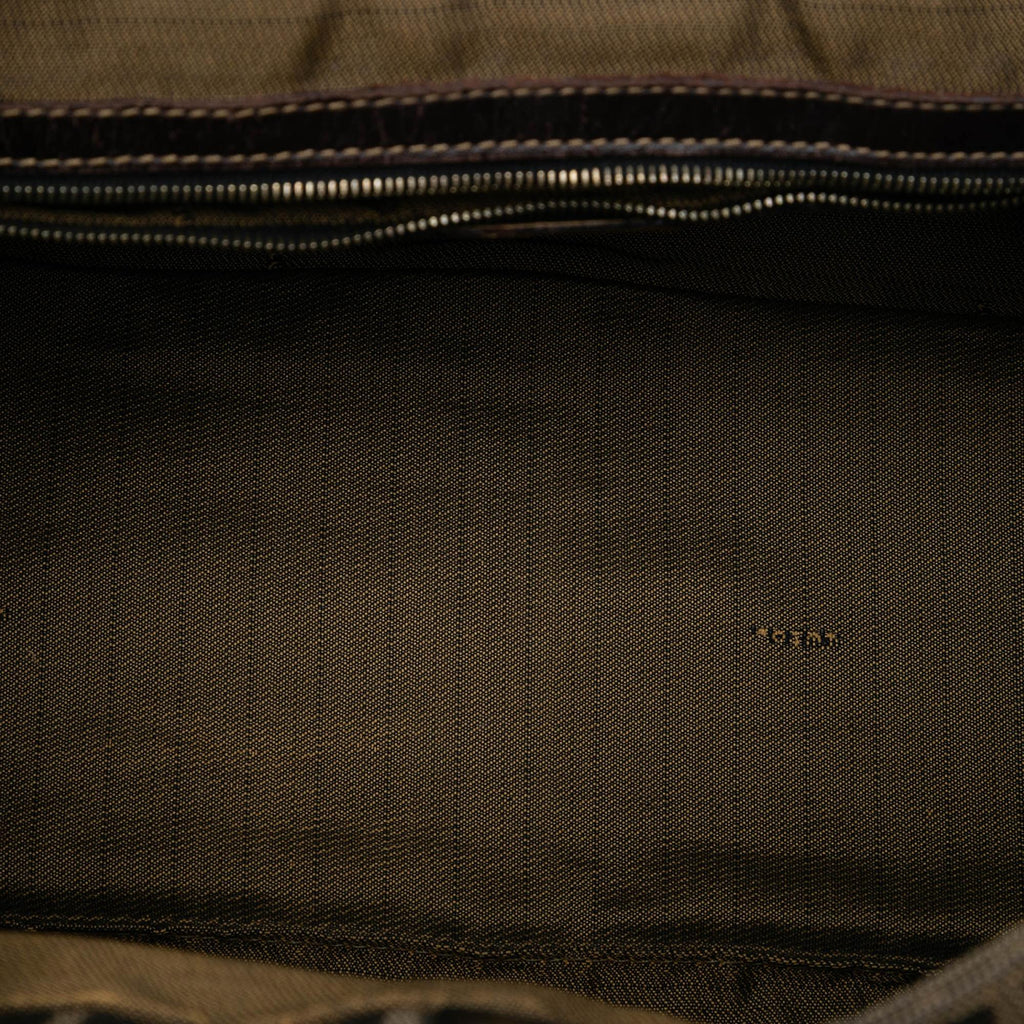 Fendi Small Zucca Canvas Twins Tote Bag - Brown