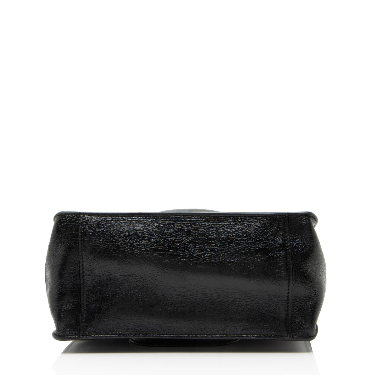 Fendi Suede Glazed Calfskin Grace Flip Tote Bag - Black/Brown