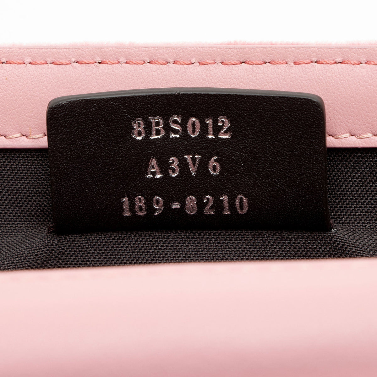 Fendi Velvet Kan I F Wallet on Chain - Pink