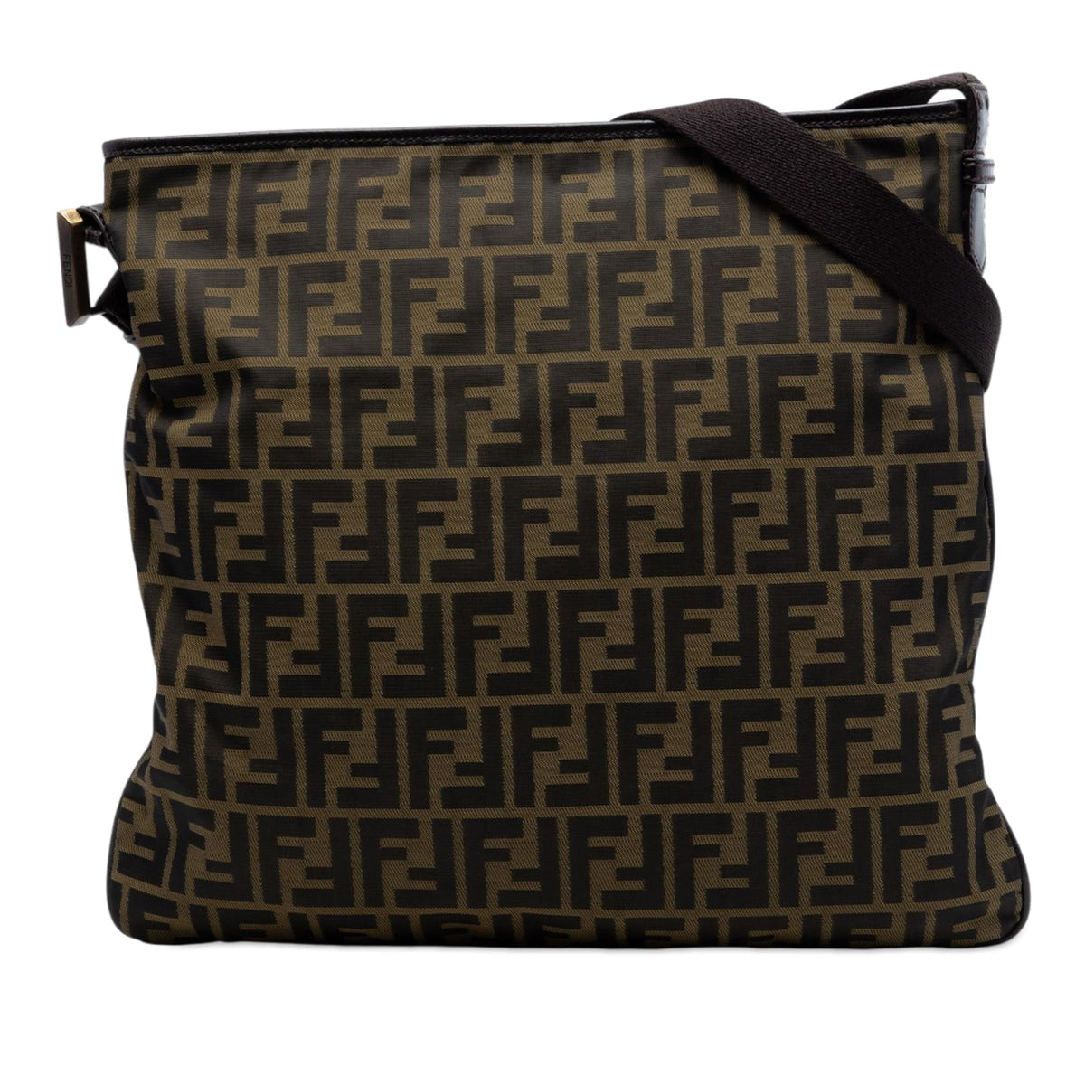 Fendi Zucca Canvas Crossbody Bag - Brown